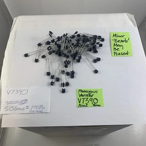 Panasonic Varistor V7390 Black 8mm 100pcs Electronics PCB Board Computer G#1052A - Picture 1 of 19