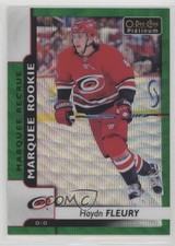 2017-18 O-Pee-Chee Platinum Emerald Surge /10 Haydn Fleury #191 Rookie RC