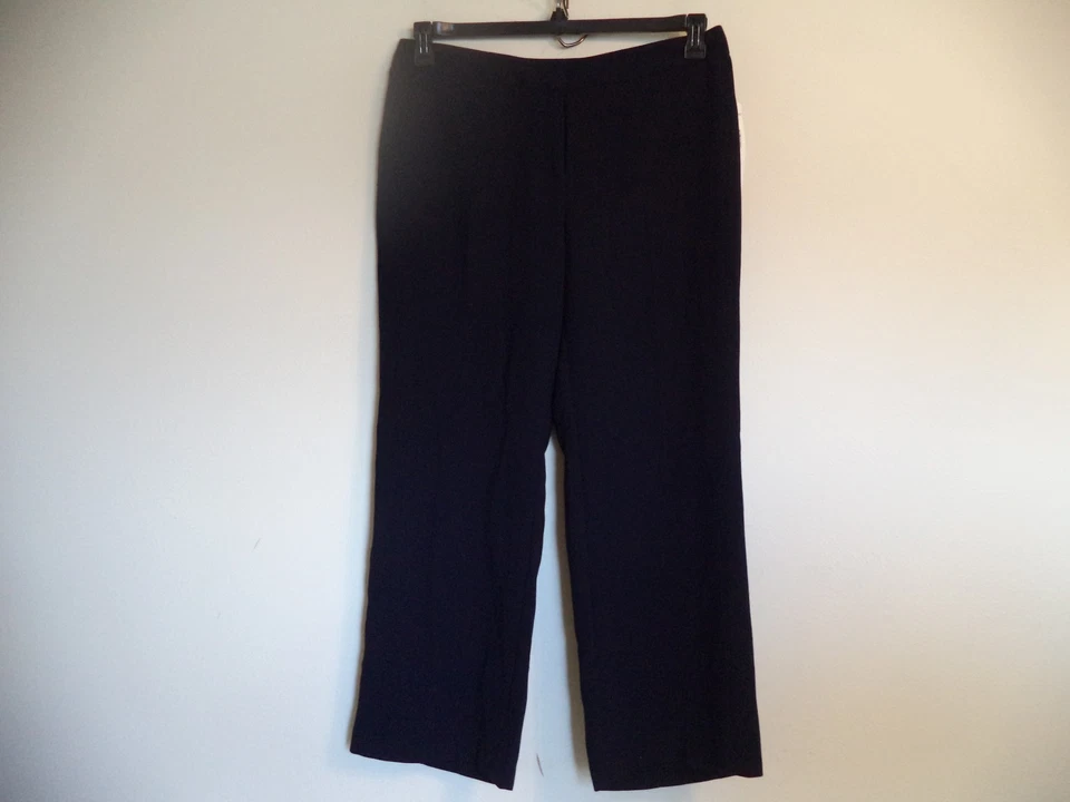 Pantalón de vestir para mujer azul marino Rena Rowan. 16P. 100% poliéster. Despojado.  Foto 1 de 1