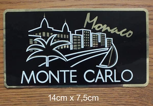 Alter Sticker Aufkleber Monaco Monte Carlo Promenade 80er Jahre - Picture 1 of 1