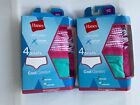 Hanes Girls Underwear Briefs Size 10 No Ride Up Tag Free Cool Comfort 2 Pack 8pc