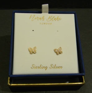 Pendientes Mariposa Norah Blake London Postes Plata Esterlina NUEVO-Otros - Imagen 1 de 5