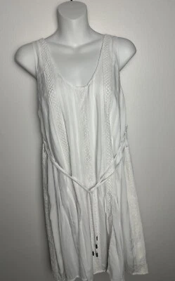 Victorias Secret Mini White Dress Size S/P Lace Up Sides Embroidered Bride LWD - Image 1 of 4