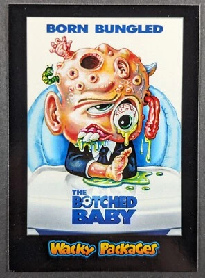 Tarjeta adhesiva animada Boss Botched Baby 2018 Topps Wacky Packages #11 (nuevo) Foto 1 de 2