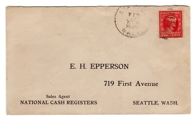 #367 Abraham Lincoln 1909 First Cay Cover Stanwood WA - Image 1 of 2