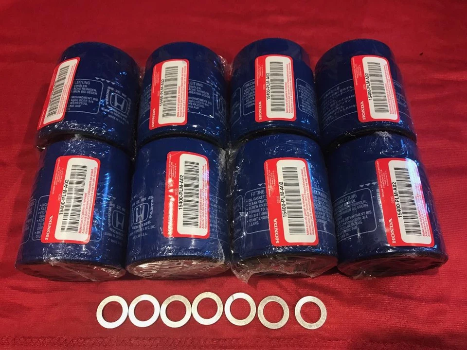8 GENUINE HONDA ACURA OIL FILTER CIVIC ACCORD PILOT ODYSSEY OEM 15400-PLM-A02 - Image 1 of 1