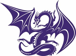 Tribal Dragon Wings Serpent Car Truck Tattoo Window Laptop Vinyl Decal Sticker - Picture 1 of 1