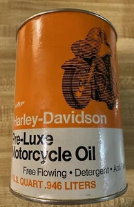 Harley Davidson Pre-Luxe Oil 1 Quart Full Unopened - Picture 1 of 18