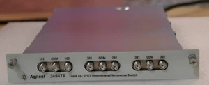 Agilent 34947A  4 GHz Triple 1x2 SPDT Unterminated Microwave Switch w/ OPT 004 - Picture 1 of 2
