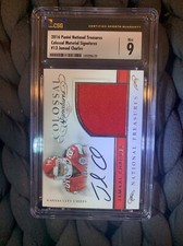 2016 Panini National Treasures Colossal Signatures Jamaal Charles CSG 9 Auto 10