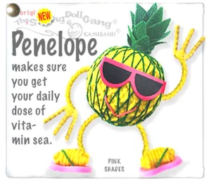 Kamibashi Penelope Pineapple The Original String Doll Gang Keychain Clip - Picture 1 of 1