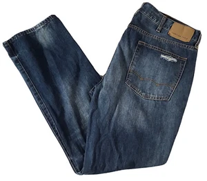 American Eagle Original Straight Jeans 39x33 Medium Wash High Rise Distressed - Bild 1 von 7