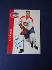 Bob Turner Montreal Canadiens 1994-95 Parkhurst Missing Link 81 Autographed