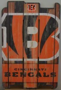CINCINNATI BENGALS HELMET FENCE WOOD SIGN 11"X17'' BRAND NEW WINCRAFT 🐯 - Picture 1 of 1
