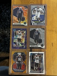 (6) Lote de novato Panini Prizm Christian Barmore New England Patriots 2021 - Imagen 1 de 3