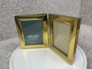 Cornice portafoto in ottone massiccio collezione Burnes of Boston State Street 3x5 - Foto 1 di 5