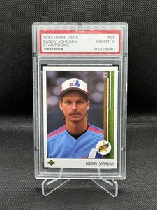 1989 Upper Deck Randy Johnson #25 PSA 8 Rookie RC HOF - Picture 1 of 2