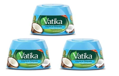 3X Vatika Volume &Thickness Styling Hair Cream Tropical Coconut Oil 210 ml - Image 1 of 2