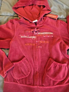 NWT gymboree peruvian dolls velour coat 8 jacket ribbon bows floral hoodie xmas  - Picture 1 of 5