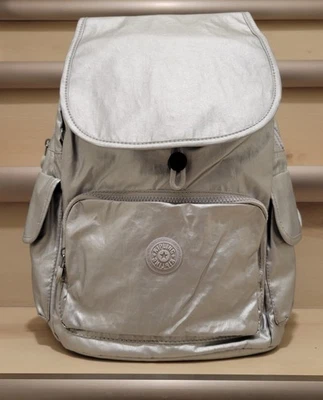 Рюкзак Kipling City Pack серебристый металлик полный размер - Изображение 1 из 4