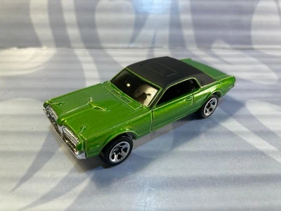 HOT WHEELS loose = 1968 MERCURY COUGAR = GREEN   5sp - Image 1 of 2