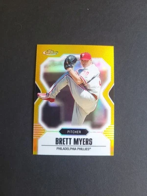 Topps Finest 2007 - Brett Myers #21 refractor de oro/50 Foto 1 de 4