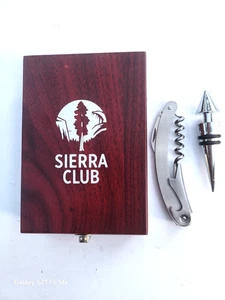 Apribottiglie e tappo vino SIERRA CLUB Connoisseur con custodia - Foto 1 di 7