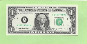 2003A ..UNCIRC $1 A 3757 7760 A .... 2003A $1 A-A NICE NOTE FRN - Bild 1 von 2
