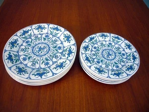 Pottery Barn? Veranda Garden Melamin 10,5” Abendessen 8,5” Salatteller 8er Set - Bild 1 von 5