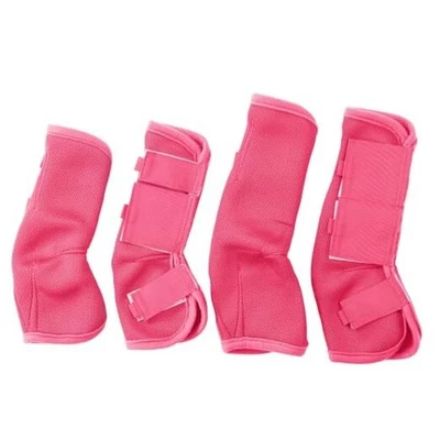 Fly Boots for Horses Set of 4, Non-Slip Horse Fly Boots, Comfy Pony Pink - Image 1 of 4