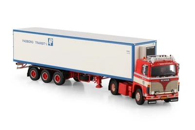 Scania 141 4x2 Oldtimer Kühlanhänger 3achs "Mathias J. Bram" WSI LKW Modelle - Bild 1 von 4