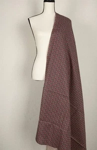 4 Yards Vintage  Cotton Fabric Width 45" Burgundy Pink Flowers on Navy - Picture 1 of 2