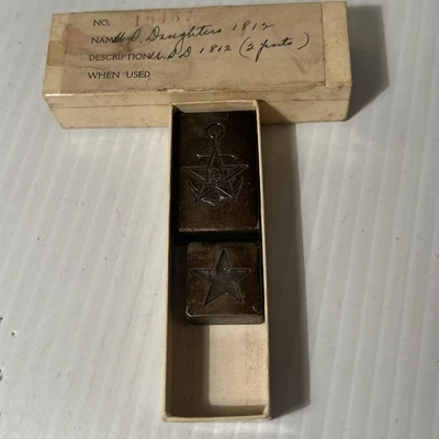 United States Daughters 1812 New York Medal Navy Bailey Banks & Biddle MasterDie - Image 1 of 4