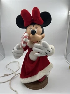 Vintage Mickey Unlimited Santa’s Best Christmas Minnie Mouse Animated 20” TESTED - Picture 1 of 17