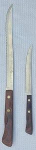 Vintage FLINT Arrowhead Serrated Knife Stainless Vanadium, USA Knives Steak - Picture 1 of 5