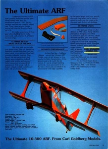 Carl Goldberg Ultimate 10-300 RC Airplane Print Ad Wall Art Decor Ephemera - Picture 1 of 1