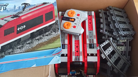 LEGO 7938 City Passenger Train Incomplete w/ Motor & Remote Tested Working