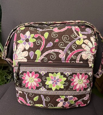 Vera Bradley Bandolera Bolso Mensajero Púrpura Punzón Monedero Hipster 12 X 13 Retirado Foto 1 de 4