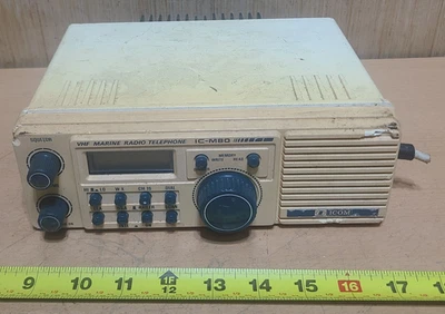 Icom IC-M80 VHF Marine Radio Telephone ~  parts or repair only! - Image 1 of 4