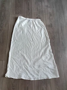 Hermosa Falda Caroline Little Sports Talla XL Blanca Brillante Hasta el Tobillo... - Imagen 1 de 5