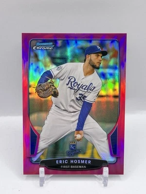 Bowman Chrome #77 Eric Hosmer 2013 refractor magenta 18/35 Kansas City Royals Foto 1 de 2