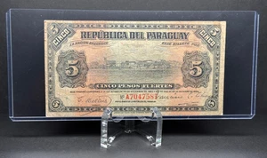 Paraguay - 5 Pesos Fuertes - 25 Octubre 1923 - Picture 1 of 8