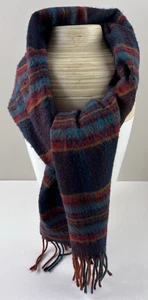 Vintage Christian Dior Monsieur Schal kariert Fransen Cashmaire Acryl Japan 80er - Bild 1 von 5