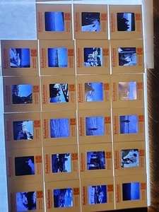 Lot Of 23 Color Film Slides Beach Mountains People 1970s - Picture 1 of 3