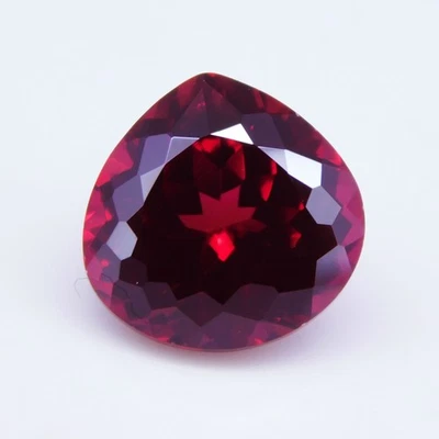 10.90 Ct Natural Mogok Red Ruby Pear Cut Certified Loose Gemstone - Image 1 of 4