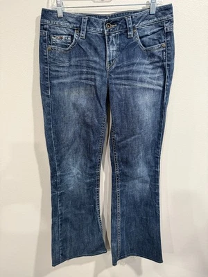 Silver Lola Jeans Women's 30/33 Blue Denim Cotton Stretch Embroidered Pockets - Image 1 of 4