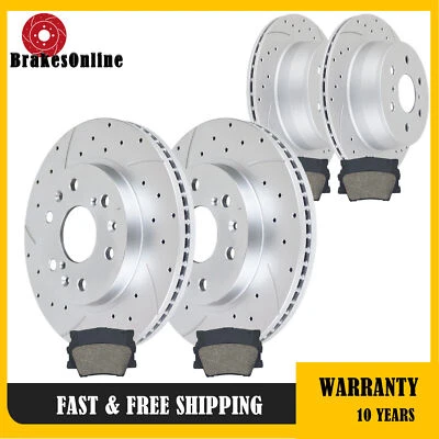 Передние и задние тормозные диски колодки подходят для тормозов GMC Sierra 1500 Chevrolet Tahoe - Изображение 1 из 4