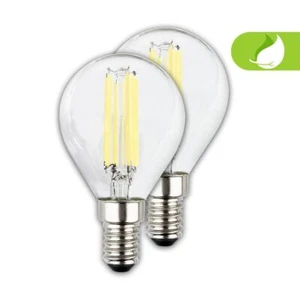 2 Pack E14 LED Light Bulb 2,5W 525lm 2700K Warm White Light Energy Efficient A - Picture 1 of 8