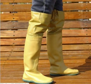 mens womens Non-slip Rainboot shoes rubber waterproof outdoor knee high boots sz - Picture 1 of 5