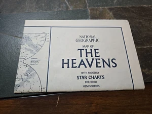 Poster da parete vintage 1970 National Geographic mappa celeste dei cieli 35" x 23" - Foto 1 di 7